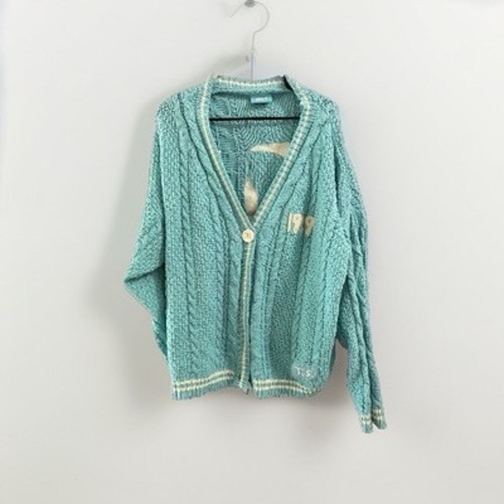 Taylor Swift 1989 Cardigan Womens XL /XX Seagull Chunky Knit Sweater